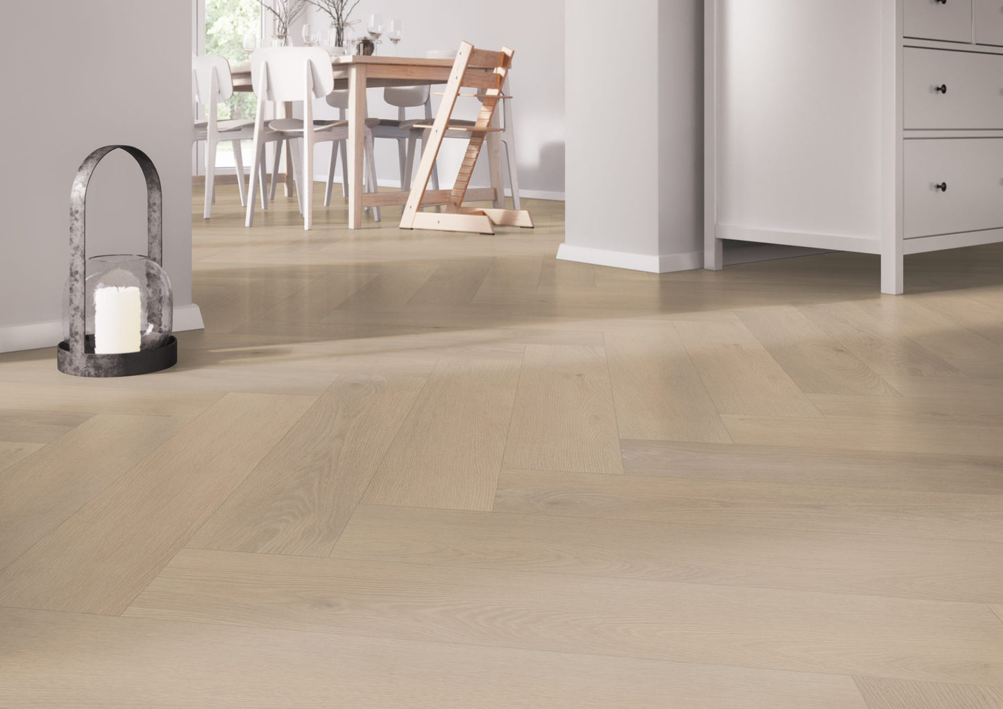 Belakos Palazzo visgraat XL 74 | Rigid Click | Bruin