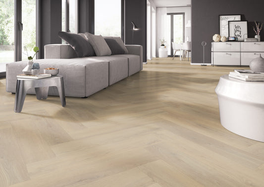 Belakos Palazzo visgraat XL 72 | Rigid Click | Bruin