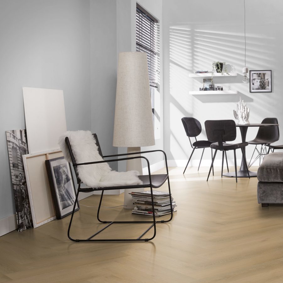 Ambiant Spigato Navaro Visgraat Silent klik (Light Grey)